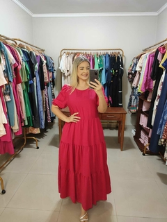 Vestido Longo em Viscose Marant - Renata Help Chick - loja online