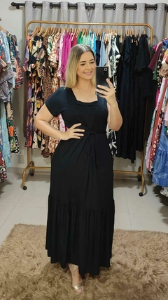 Vestido Longo em Malha Premium - Versatilidade e Estilo - Pietra Help Chick na internet