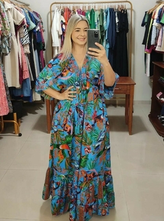 Vestido Indiano em Tecido Sedinha