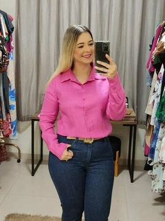 Camisa Manga Longa 100% Linho - comprar online