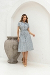 Vestido Chemise Jeans com Listras - Paloma