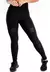 Calça Detalhe Perna Preta Legging