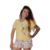 Pijama No Mundo da Lua Adulto Feminino TurmaTube Amarelo - TurmaTube