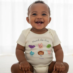 Body Infantil Mood do Dia Manga Curta - All the Colors - TurmaTube - comprar online