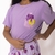 Pijama No Mundo da Lua KIDS Valentinha Roxa Bolso - TurmaTube - loja online