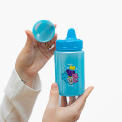 Copo com Tampa e Válvula Redutora Azul (340ml) – TurmaTube - comprar online