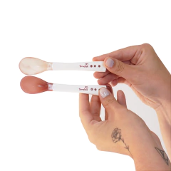 Kit 2 colheres termossensíveis Rosa - TurmaTube