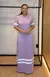 Vestido Moletinho Premium Bicolor Modelagem Ampla - Lilas Galaxy - comprar online