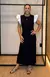 Vestido Midi com Fendas Laterais - Preto - comprar online