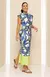 Vestido Midi Barrado em Moletinho Premium - Estampado - Pannu - Moda Comfy