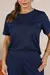 Conjunto Short com Bolso Cargo – Blusa & Short Azul Resort - Pannu - Moda Comfy
