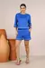 Conjunto Blusa e Bermuda Comfy Modelagem Over Aplicação - Azul - loja online