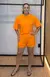 Conjunto Short Modelagem Oversize - Laranja Linguagem - comprar online