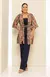 Conjunto Calça Reta com Top Tomara que Caia com Zíper e Chemise - Azul Resort - comprar online