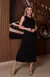 Vestido Regata Midi com Fendas Laterais - Preto - comprar online