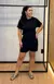Conjunto Short Manga Morcego em Malha Texturizada - Preto na internet