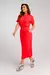 Conjunto de Saia e Blusa em Moletinho Modal - Vermelho Disco - loja online