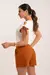 Conjunto Canelado Boulevard com Blusa Visco Modal Cavada e Ilhós - Marrom na internet