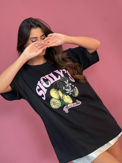 FAV TEE - BLACK SICILY’S - comprar online