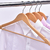 Kit 10 Cabides Madeira Premium para Roupas Marfim Atacado Verniz Cabides na internet