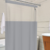 Imagem do Cortina Box Visor Transparente com Gancho em PVC para Banheiro Anti-Mofo