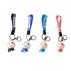 Chaveiro Gato Espacial – Acessório Fofo e Criativo para Mochilas e Chaves