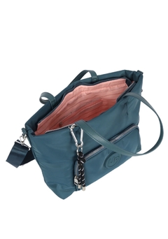 Bolsa Tote Transversal Dois Bolsos Náilon PETROLEO - Up4you - Cotton papelaria