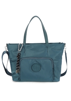 Bolsa Tote Transversal Dois Bolsos Náilon PETROLEO - Up4you