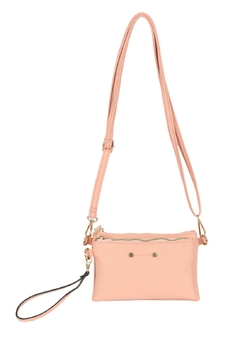 Bolsa pequena com vários bolsos com zíper