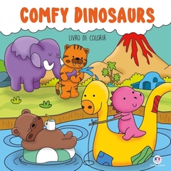 Comfy Dinosaurs - Para Colorir