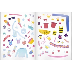 VISTAME - Livro De Colorir com mais de 100 Adesivos - Cotton papelaria