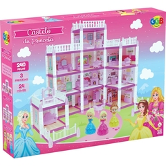 CASINHA DE BONECA CASTELO DA PRINCESA 240PCS - GGB PLAST - comprar online