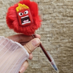 Imagem do CANETA COM POMPOM E APLIQUE EMBORRACHADO DIVERTIDAMENTE