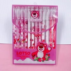 Caneta Apagavel Estampada Ursinho Lotso