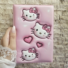 Caderno Hello Kitty Capa Almofada 3D kawaii