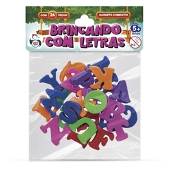 Brinquedo Pedagógico Jogo de Letras Alfabeto 26 peças - Pica Pau