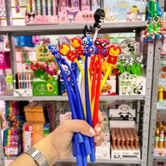 Caneta Flexível Dançante Super Heróis
