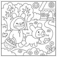Fuzzy and Cute - Para Colorir - comprar online