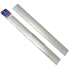 REGUA DE ALUMINIO 30CM PRATA - V.M.P.