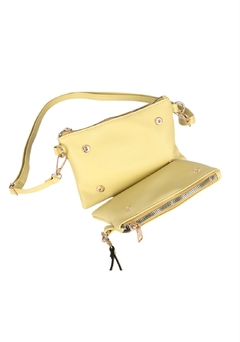 Bolsa pequena com vários bolsos com zíper - loja online