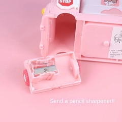 Imagem do Estojo Escolar Metal ônibus - Presente Infantil - Presente Kawaii