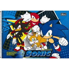 CADERNO CARTOGRAFIA CAPA DURA 80 FOLHAS SONIC - TILIBRA
