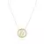 COLAR MÃE 45CM FOLHADO A OURO 18K CRAVEJADO DE ZIRCÔNIAS CRISTAIS - comprar online