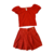 Conjunto Cropped com detalhe Coração Vermelho - Angerô