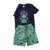 Conjunto Carangueijo Azul e Verde - Malwee