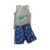 Conjunto Tartaruga Cinza e Azul - Malwee