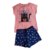 Conjunto Gatinho Rosa Neon - Malwee