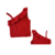 Conjunto Cropped com Alça Trabalhada Vermelho - Angerô - comprar online