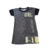 Vestido Time Canelado Preto e Cinza - Elian - comprar online