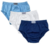 Kit c/ 3 Cuecas Slip em Meia Malha Trabalhada - 100% Algodão - Luna